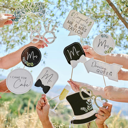Ginger Ray Customisable Wedding Photo Booth Props