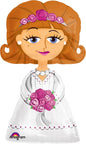 Anagram AirWalker Wedding Bride 48" Foil Balloon