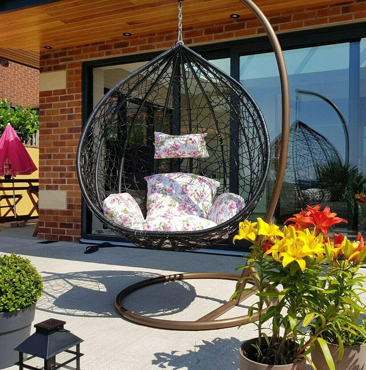 Rattan Swing Egg Chair Garden Patio