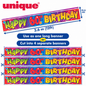 Happy 60th Birthday Banner – 3.6m / 12ft – Cut into 4 Banners