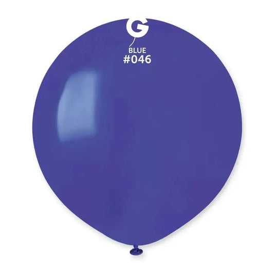 Gemar Standard G19 Blue #046 19" Latex Balloons 25pc/Bag