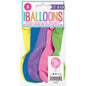 Unique 12" Number Latex Balloons – 5 Assorted Colours – Numbers 0–9