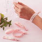 Ginger Ray Pink and Rose Gold Team Bride Hen Party Hair/Wrist Band Tie Accessories - 5 Pack - Floral Hen
