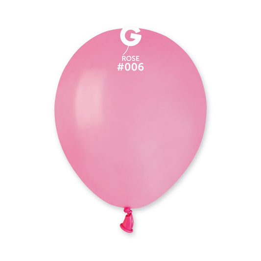 Gemar A50 Rose #006 5" Latex Balloons 50pc/Bag
