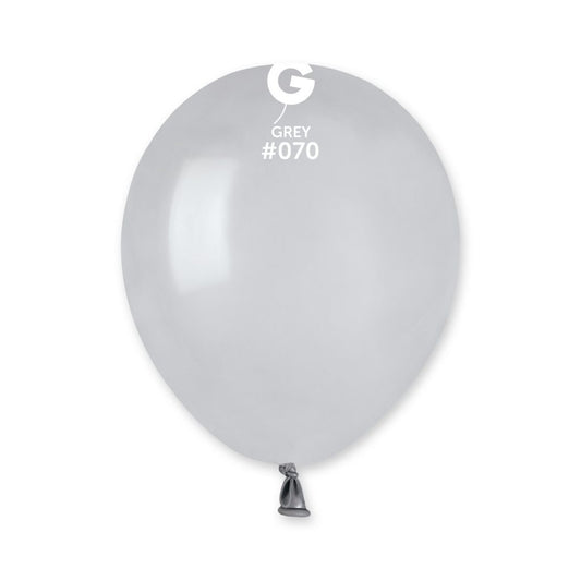 Gemar A50 Grey #070 5" Latex Balloons 50pc/Bag