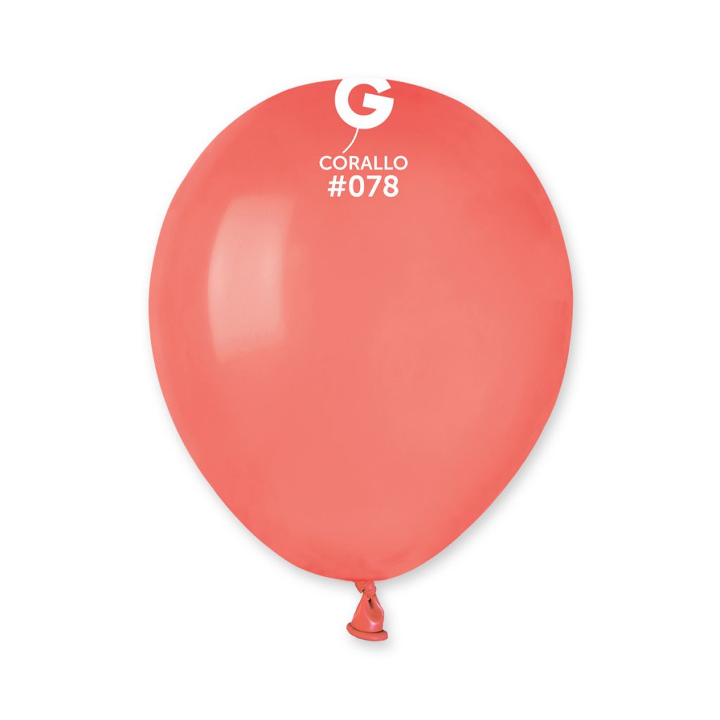 Gemar A50 Corallo #078 5" Latex Balloons 50pc/Bag