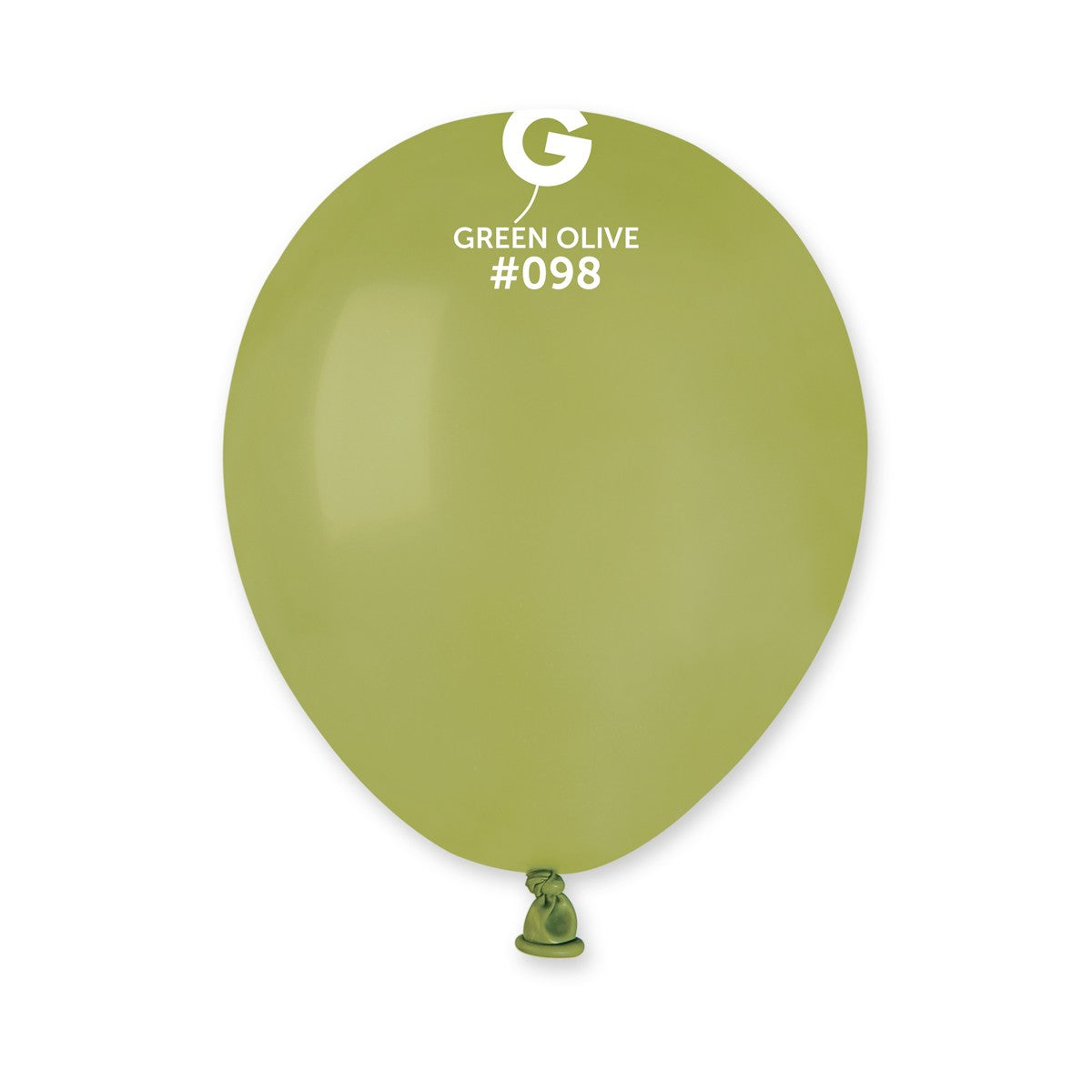 Gemar A50 Green Olive #098 5" Latex Balloons 50pc/Bag