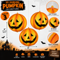 Halloween 3D Hanging Pumpkin Decorations – Pack of 3