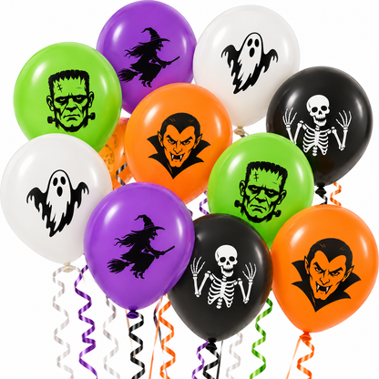 Halloween 12" Latex Balloons Pack of 10