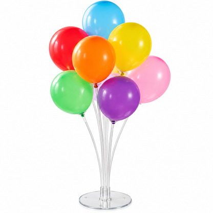 Balloon Table Stand Kit for 7 Balloons - 70cm Reusable Air Fill Party Decoration Holder