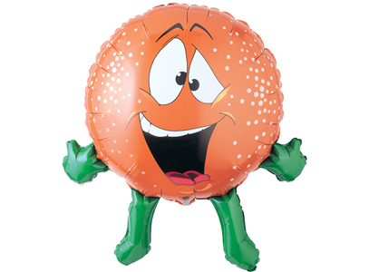 Funny Orange Shape 27" Foil Balloon
