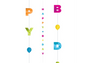 Amscan Balloon Fun Strings 1.82m Happy Birthday Bright Letters