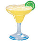 Betallic Margarita Glass Large Shape 36" Foil Balloon