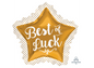 Best of Luck Gold 34" Star Shape Foil Balloon