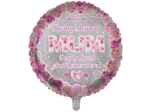 In Loving Memory Mum 18-inch Round Foil Balloon