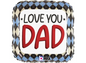 Betallic Love You Dad Argyle 18" Foil Balloon