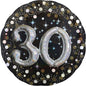 Anagram Black & Silver Sparking 30th Birthday 32" Foil Balloon