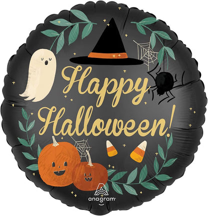 Halloween 18" Foil Balloon – Ghost Pumpkin Witch Party Decoration