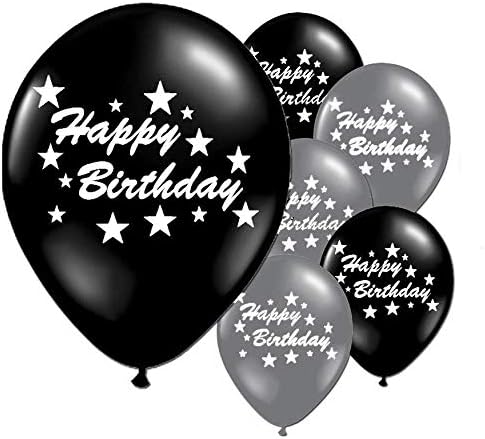 Happy Birthday Stars 12" Printed Latex Balloons 10 Pack