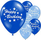 Happy Birthday Stars 12" Printed Latex Balloons 10 Pack