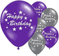 Happy Birthday Stars 12" Printed Latex Balloons 10 Pack
