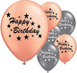 Happy Birthday Stars 12" Printed Latex Balloons 10 Pack