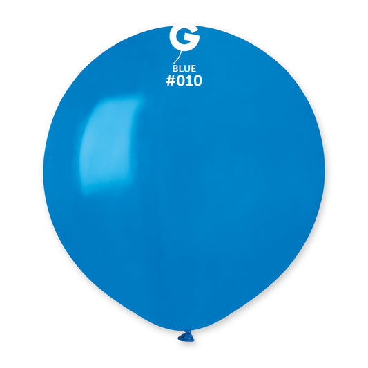 Gemar Standard G19 Mid Blue #010 19" Latex Balloons 25pc/Bag