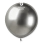 Gemar Standard GB150 Shiny Silver #089 19" Latex Balloons 25pc/Bag