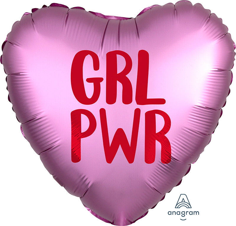 Satin Infused GRL PWR 18" Foil Balloon