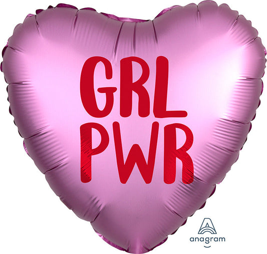Satin Infused GRL PWR 18" Foil Balloon