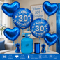 Pink / Blue Birthday Balloon Bundle with Helium Cylinder