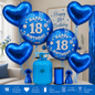 Pink / Blue Birthday Balloon Bundle with Helium Cylinder
