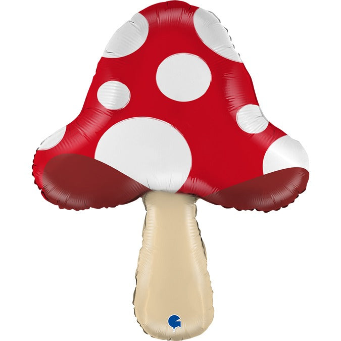 Mushroom Toadstool 26" Supershape Foil Balloon