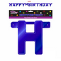 Happy Birthday Blue Letter Banner Kit 8ft