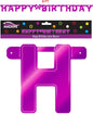 Happy Birthday Pink Letter Banner Kit 8ft