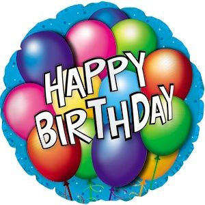 CTI Happy Birthday Balloons 17" Foil Balloon