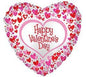 CTI HVD Dancing Hearts 17" Foil Balloon