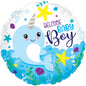 CTI Baby Boy Narwhal 17" Foil Balloon