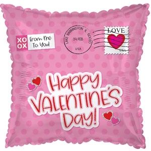 CTI HVD Pink Envelope 2-sided 17" Foil Balloon