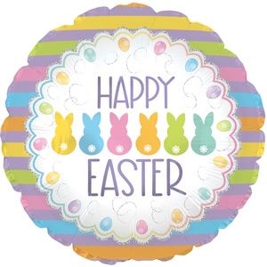 CTI Happy Easter Peeps 17" Foil Balloon