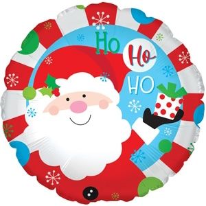 CTI Ho Ho Ho Santa 17" Foil Balloon