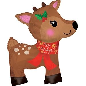CTI Christmas Reindeer Shape-A-Loon 36" Foil Balloon