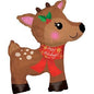 CTI Christmas Reindeer Shape-A-Loon 36" Foil Balloon