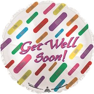 CTI Get Well Bandaids 17" Foil Balloon
