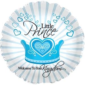 CTI Welcome Little Prince 17" Foil Balloon