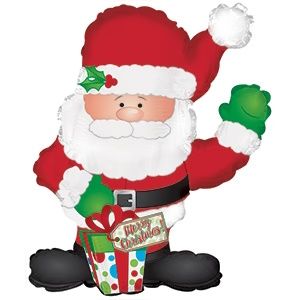 CTI 36" Waving Santa 36" Foil Balloon