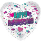 CTI Happy Anniversary Hearts 17" Foil Balloon