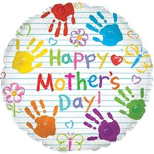 CTI Happy Mother's Day Kid's Crayon 17" Foil Balloon