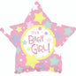 CTI It's a Girl Pink Star 17" Foil Balloon