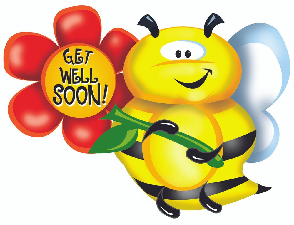 CTI Get Well Bee Shape-A-Loon 34" Foil Balloon
